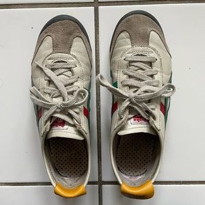 Onitsuka Tiger Mexico 66 in Birch Green Red Yellow